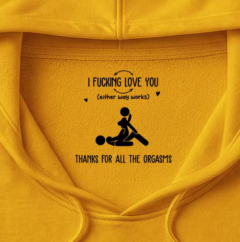 I F Love You Thanks For All The Orgasms Funny Gifts For Husband - Personalized Shirt