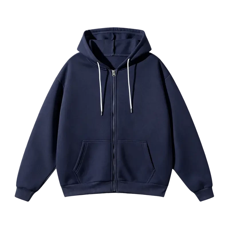 Men's Full-Zip Hooded Sweatshirts Pack of 2 Comfortable Athletic Hoodies
