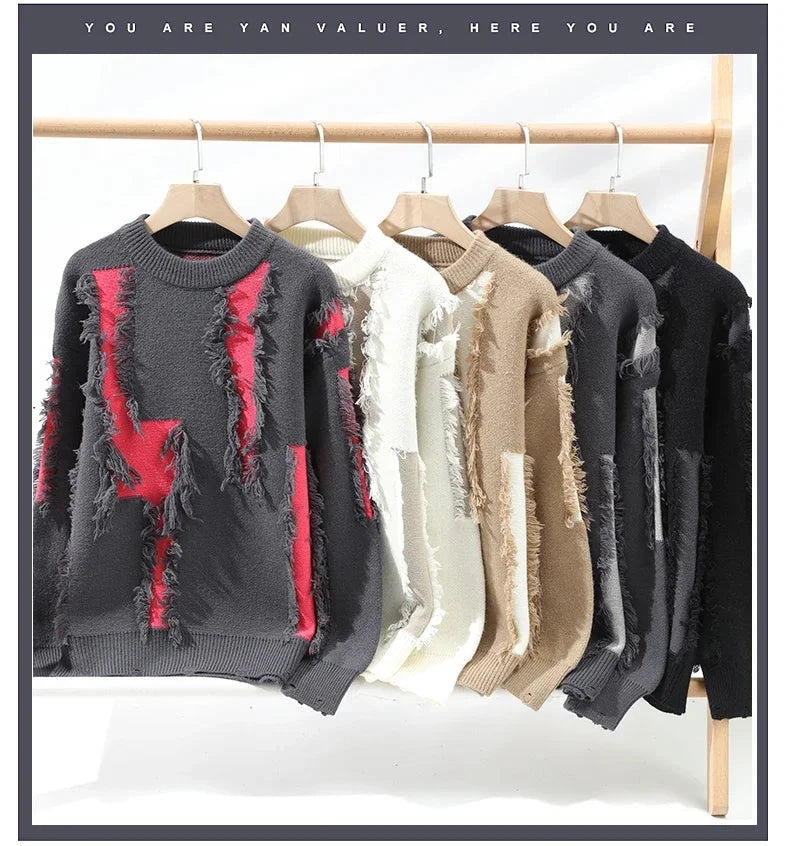 Frayed Knit Sweater – Men's Pullover | Camden