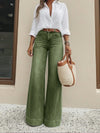 High-Waist Wide-Leg Denim Jeans