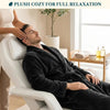 Men's Classic Fleece Robe Long Sleeve Blue