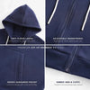 Men's Full-Zip Hooded Sweatshirts Pack of 2 Comfortable Athletic Hoodies