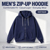 Men's Full-Zip Hooded Sweatshirts Pack of 2 Comfortable Athletic Hoodies
