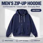 Men's Full-Zip Hooded Sweatshirts Pack of 2 Comfortable Athletic Hoodies