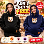 Pet Pocket Hoodie unisex hooded sweatshirt made of lamb wool