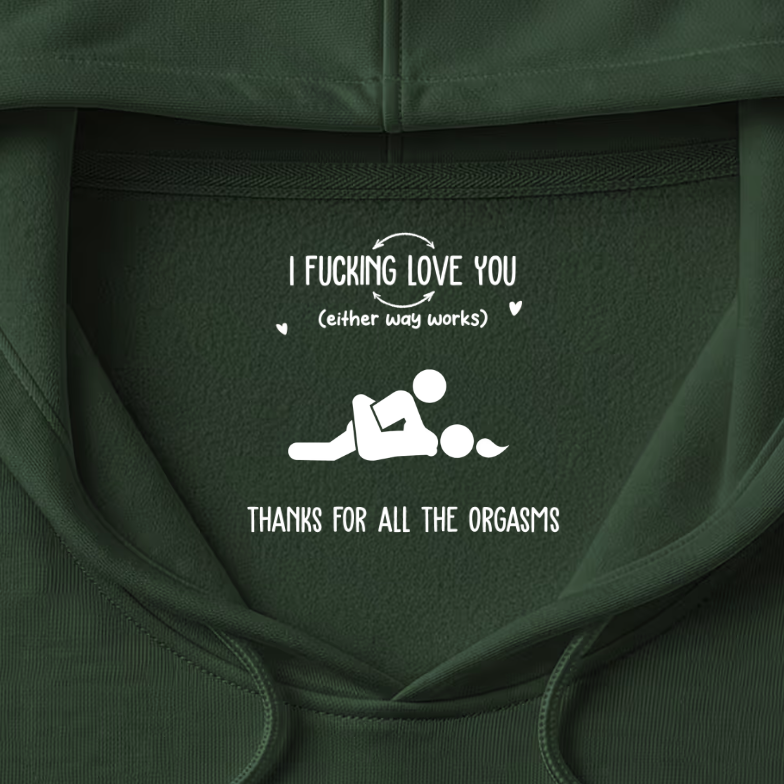 I F Love You Thanks For All The Orgasms Funny Gifts For Husband - Personalized Shirt