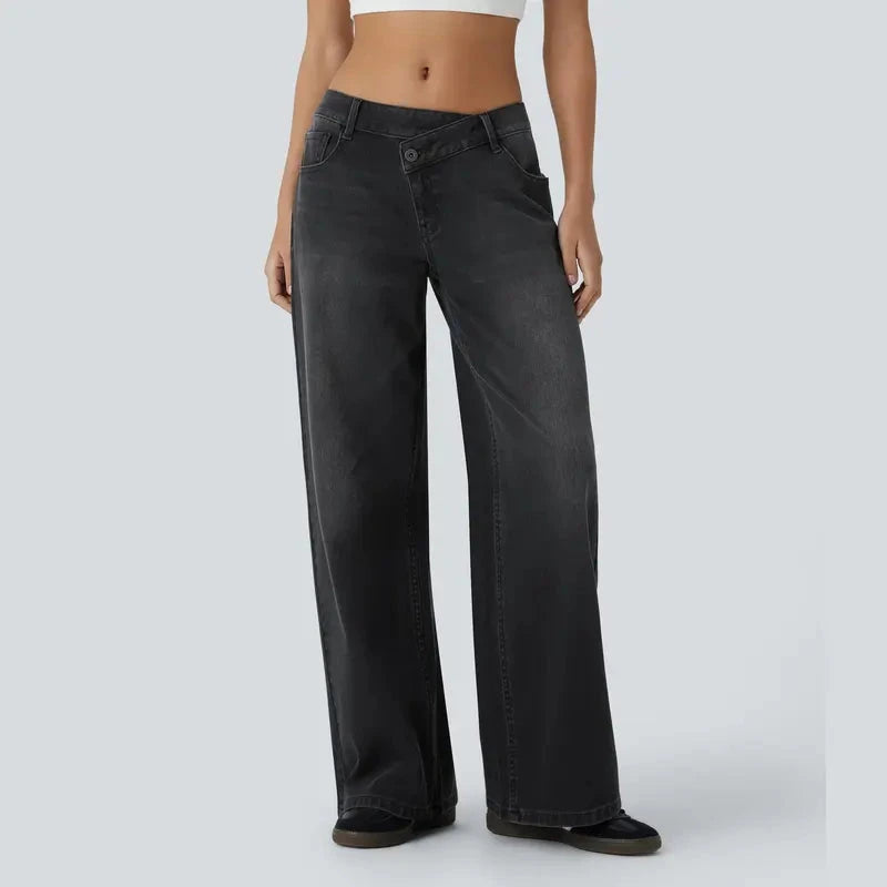 Low Rise Baggy Wide Leg Casual Jeans