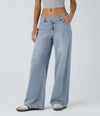 Low Rise Baggy Wide Leg Casual Jeans